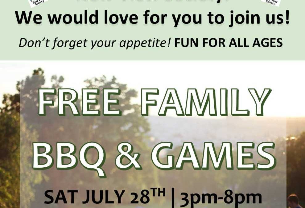 Family BBQ July 28th