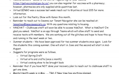 Members Meeting Minutes – April 26th 2021