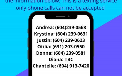 Texting is now available with Clubhouse staff!